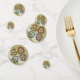 20パーソナライズされたXX年おめでとう&フラワーズリース コンフェッティ