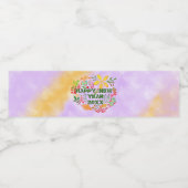 20パーソナライズされたXX年おめでとう ペットボトルラベル (シングルラベル)