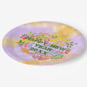 20パーソナライズされたXX年おめでとう ペーパープレート (アングル)