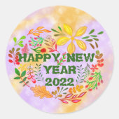 20パーソナライズされたXX年おめでとう ラウンドシール (正面)