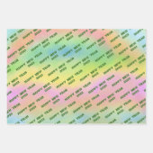 20パーソナライズされたXX年おめでとう ラッピングペーパーシート (正面2)