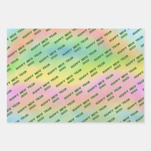 20パーソナライズされたXX年おめでとう ラッピングペーパーシート (正面2)