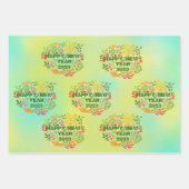 20パーソナライズされたXX年おめでとう ラッピングペーパーシート (正面)