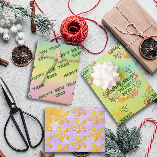 20パーソナライズされたXX年おめでとう ラッピングペーパーシート