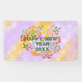 20パーソナライズされたXX年おめでとう 横断幕 (横)