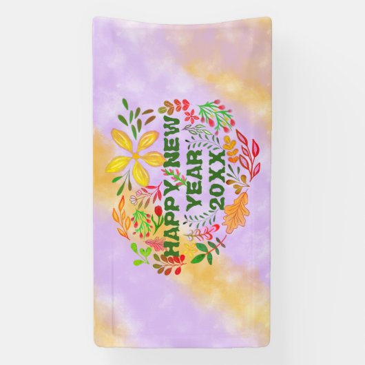 20パーソナライズされたXX年おめでとう 横断幕 (縦)