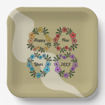 20パーソナライズされたXX年おめでとう&花リース