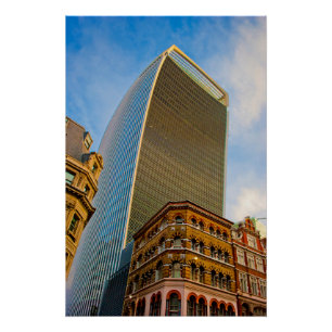 20フェンチャーチ通りウォーキータルキー建物ロンドン ポスター