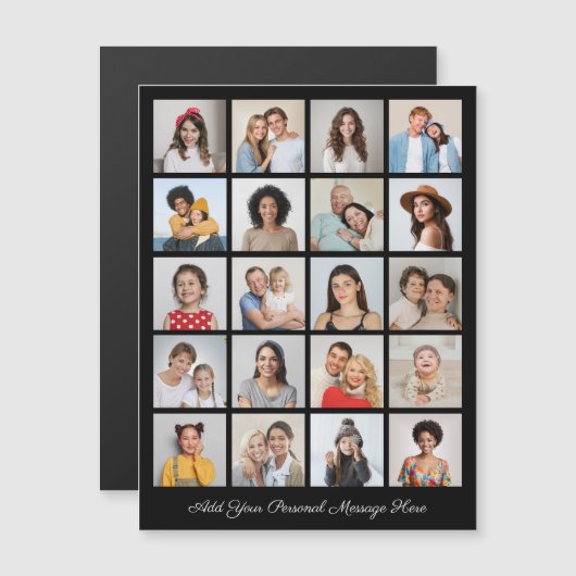 20フォトコラージュあいさつ用磁気カードの追加 (正面/裏面)