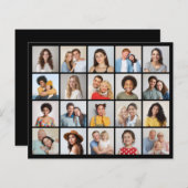 20フォトコラージュ編集可能カラーカード/紙シート (正面/裏面)