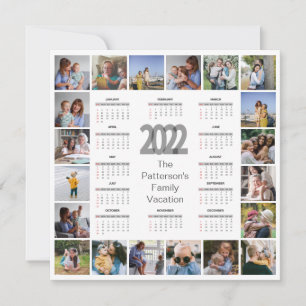 20フォトコラージュ2022年カレンダーカードを追加