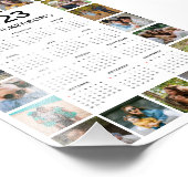 20フォトコラージュ2023カレンダーの写真の拡大 フォトプリント (角)