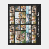20フォトパーソナライズされたコラージュフリースブランケット フリースブランケット (正面)