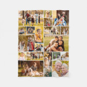 20フォトユニークコラージミニマルシンプルリスト フリースブランケット (正面)