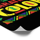 20ブラック歴史月アフリカのプライドアパレルギフト。 ポスター (角)