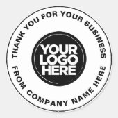 20プロフェッショナルはっきりした有難パーソナライズされたいロゴ ラウンドシール (正面)