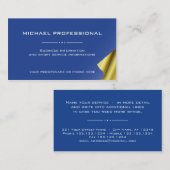 20プロフェッショナル名モダン刺青、金ゴールド 名刺 (正面/裏面)