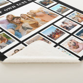 20モダン写真パーソナライズされたコラージュ シェルパブランケット (3/4)