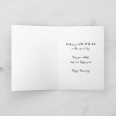 20モダン周年結婚カード カード (内部)