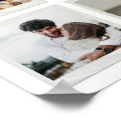 20モダン周年記念写真カスタムコラージュ ポスター (角)