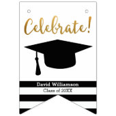 20モダンXXの卒業バンティングクラスの写真 バンティングフラッグ (第1の旗)