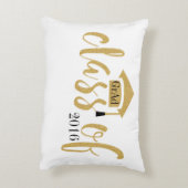 20モダンXXクラスのブラック&金ゴールドグリッターデザイン アクセントクッション (裏面(縦))