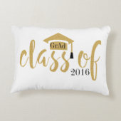 20モダンXXクラスのブラック&金ゴールドグリッターデザイン アクセントクッション (裏面)