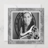 20モダンXXクラス、写真、トップパー卒業 招待状 (裏面)