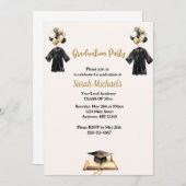 20モダンxxシンプルの卒業パーティーのクラス 招待状 (正面/裏面)