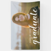 20モダンXX卒業式サインの卒業写真クラス 横断幕 (縦)