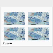 20ユーロ紙幣 – Money Art 長方形シール (シート)