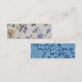 20ワイルドフラワー&レースリネンの名刺のパック スキニー名刺 (正面/裏面)