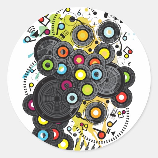 20世紀な音楽 ラウンドシール (正面)