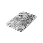20世紀なCalavera バスマット (アングル)