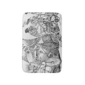 20世紀なCalavera バスマット (正面縦)