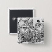 20世紀なCalavera 缶バッジ (正面&裏面)