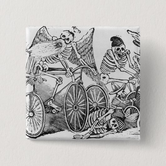 20世紀なCalavera 缶バッジ (正面)