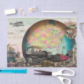 20世紀の交通ヴィンテージ切り離し 薄葉紙 (クラフト)