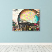 20世紀の交通， 1910ヴィンテージ キャンバスプリント (インサイチュ (ウッドフロア))