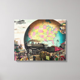 20世紀の交通， 1910ヴィンテージ キャンバスプリント