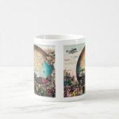 20世紀の交通， 1910ヴィンテージ コーヒーマグカップ (中央)