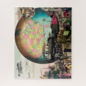 20世紀の交通， 1910ヴィンテージ ジグソーパズル (縦)