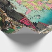 20世紀の交通, 1910ヴィンテージ ラッピングペーパー (角)