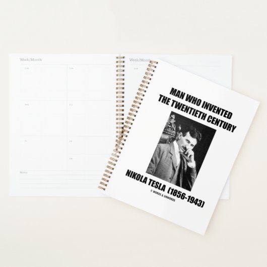 20世紀を発明したニコラ・テスラの男 プランナー手帳 (ディスプレー)