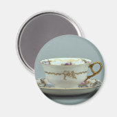 20世紀ティーカップとソーサー、ドイツ、バイエルン州 マグネット (正面/裏面)