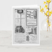 20世紀初広告期 カード (黄色い花)