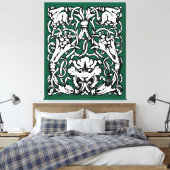 20世紀初頭結び糸細工ライオン キャンバスプリント (インサイチュ (寝室))