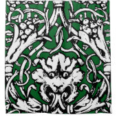 20世紀初頭結び糸細工ライオン シャワーカーテン (正面)