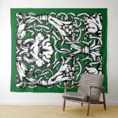 20世紀初頭結び糸細工ライオン タペストリー (インサイチュ(横))