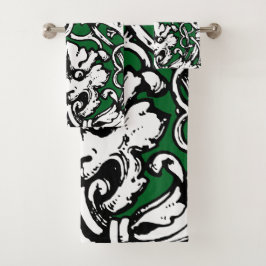 20世紀初頭結び糸細工ライオン バスタオルセット